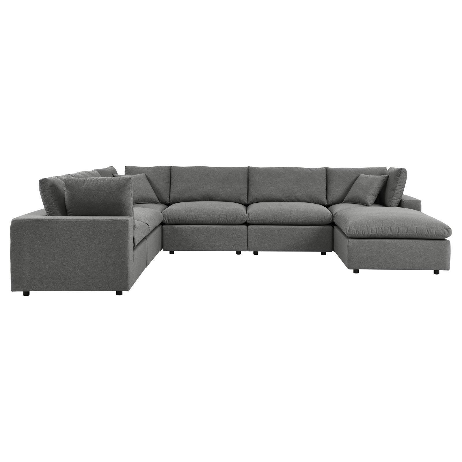 Modway Commix 7-Piece Outdoor Patio Sectional Sofa FredCo