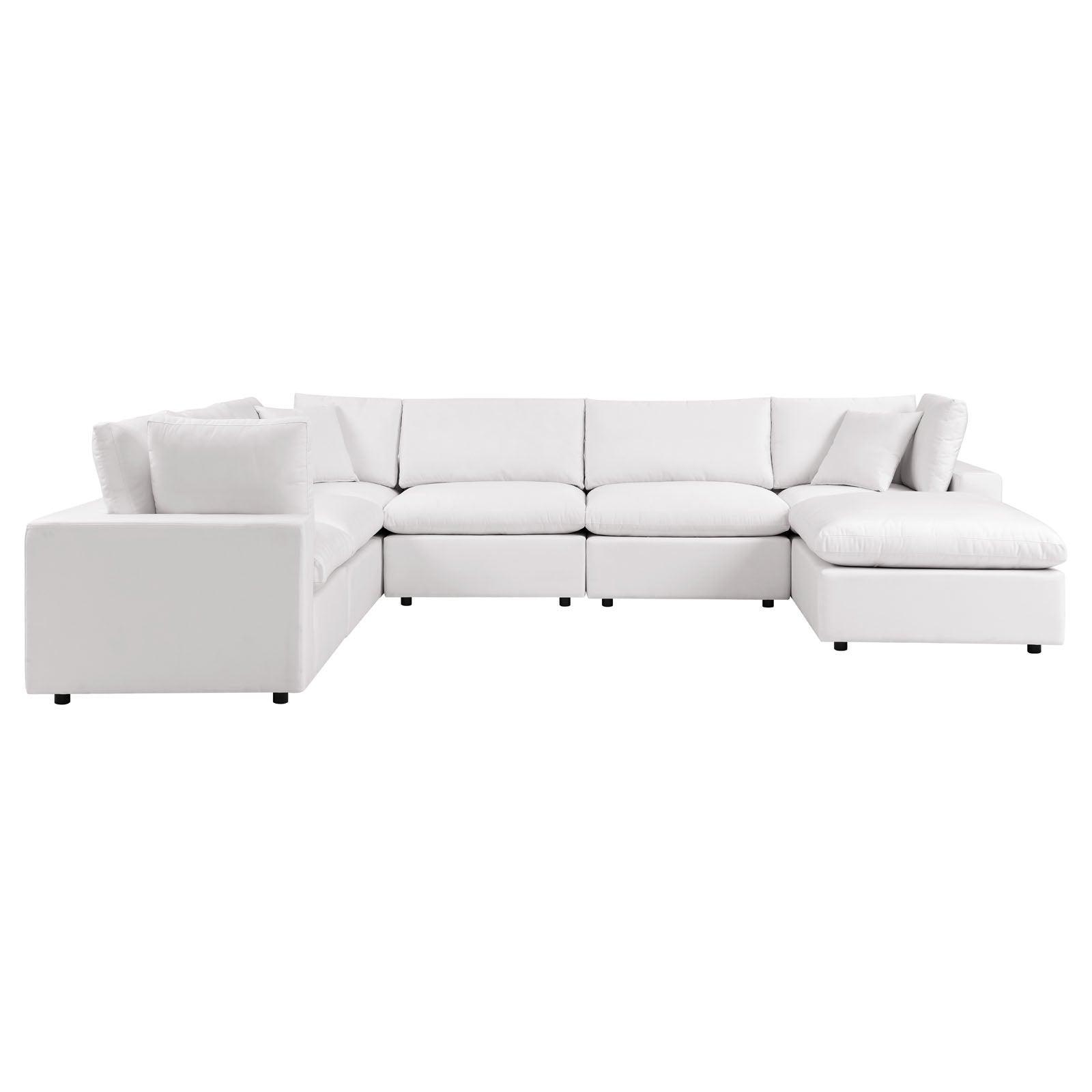 Modway Commix 7-Piece Outdoor Patio Sectional Sofa FredCo