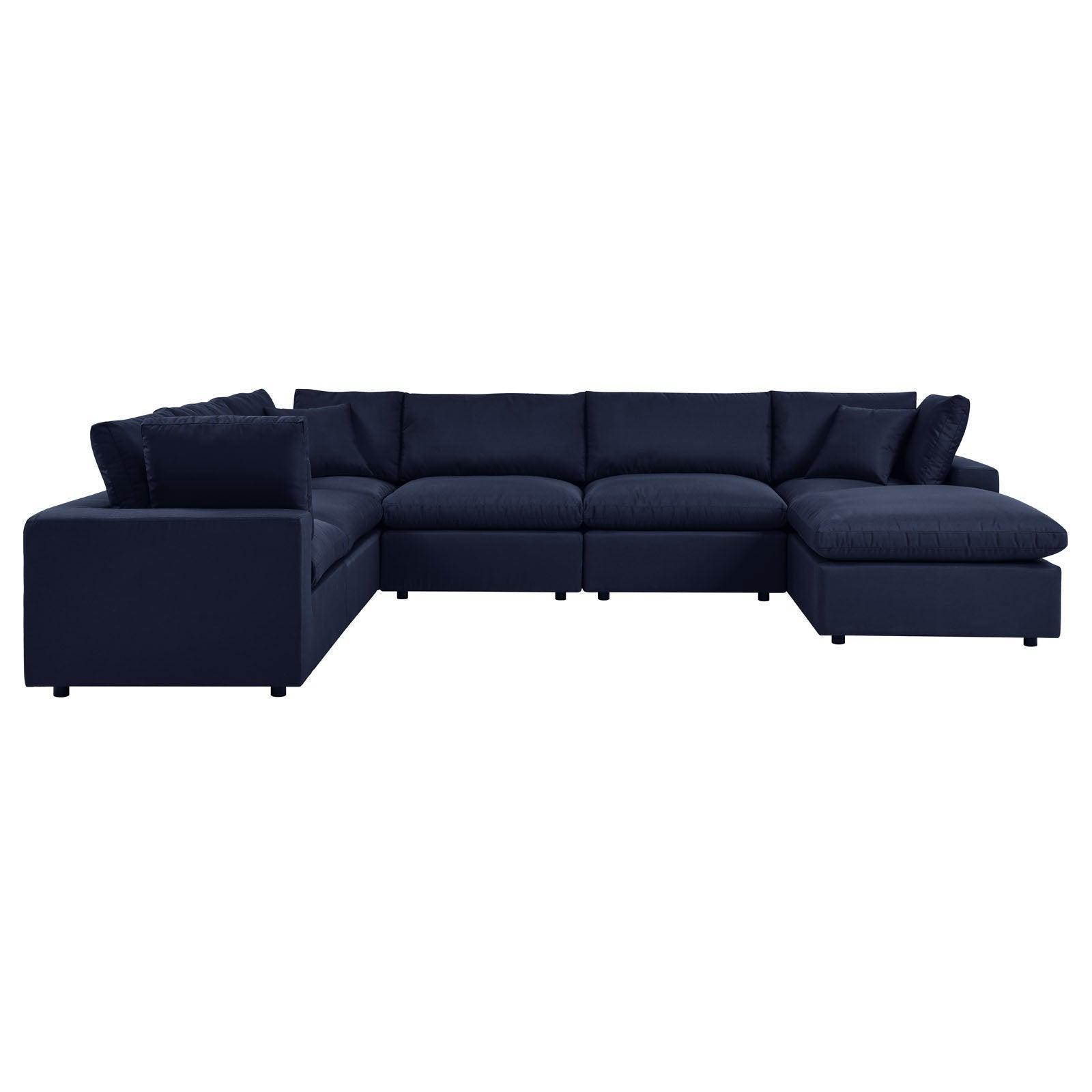 Modway Commix 7-Piece Outdoor Patio Sectional Sofa FredCo