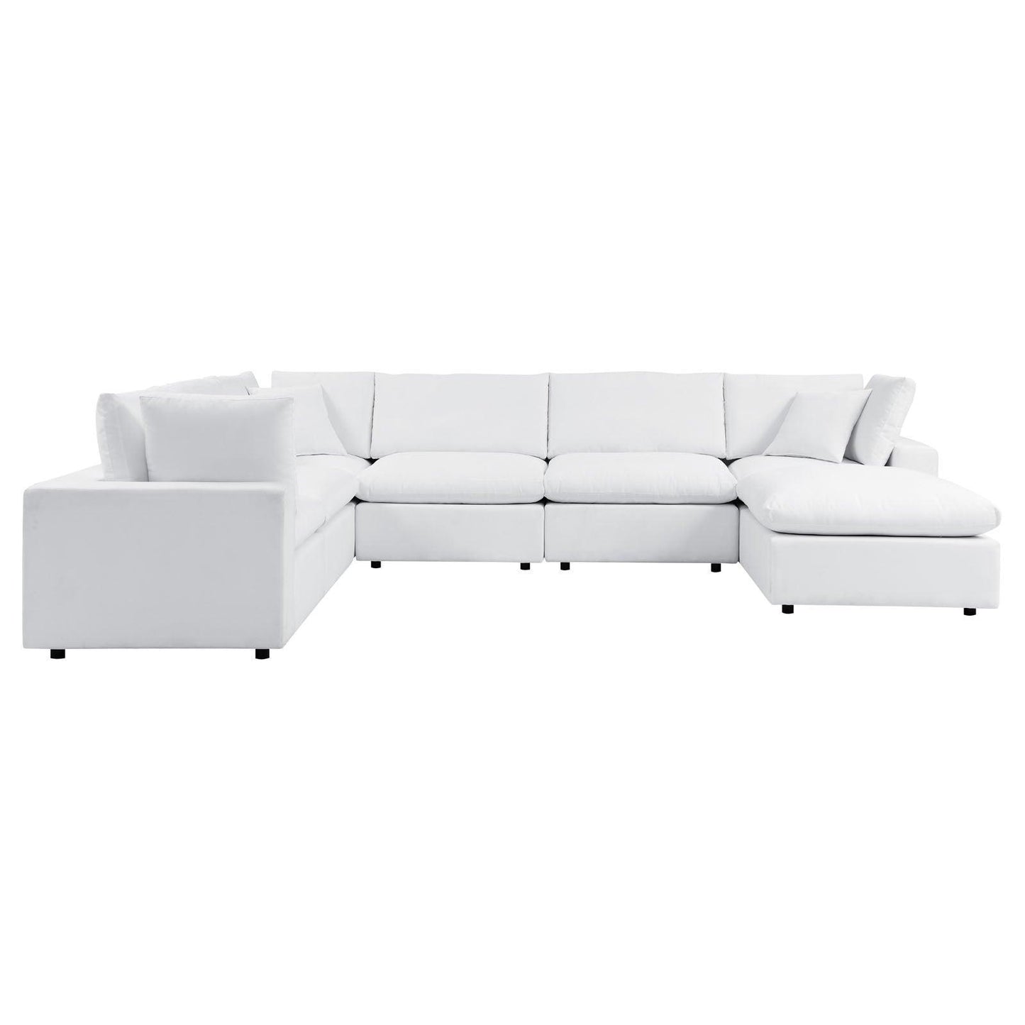 Modway Commix 7-Piece Sunbrella® Outdoor Patio Sectional Sofa FredCo