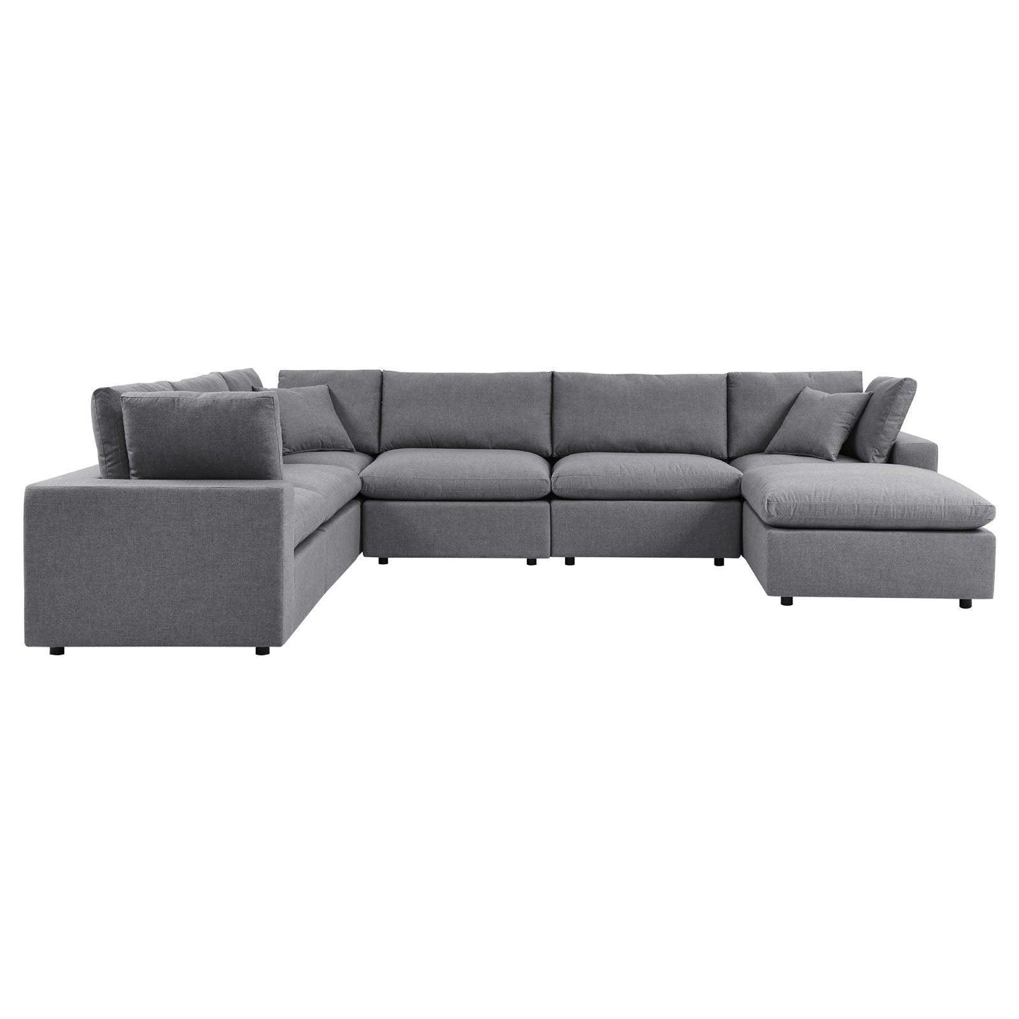 Modway Commix 7-Piece Sunbrella® Outdoor Patio Sectional Sofa FredCo