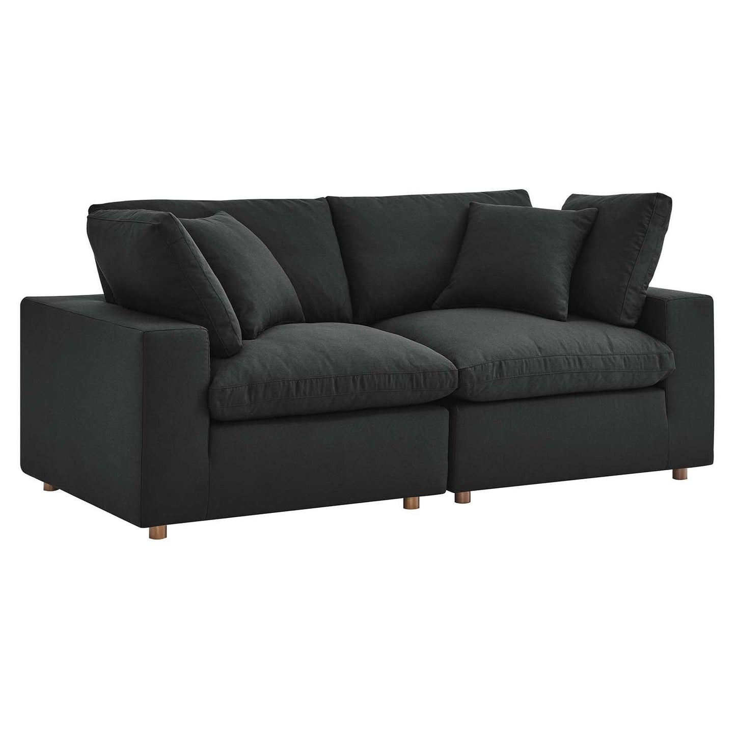 Modway Commix Down Filled Overstuffed 2 Piece Sectional Sofa Set FredCo