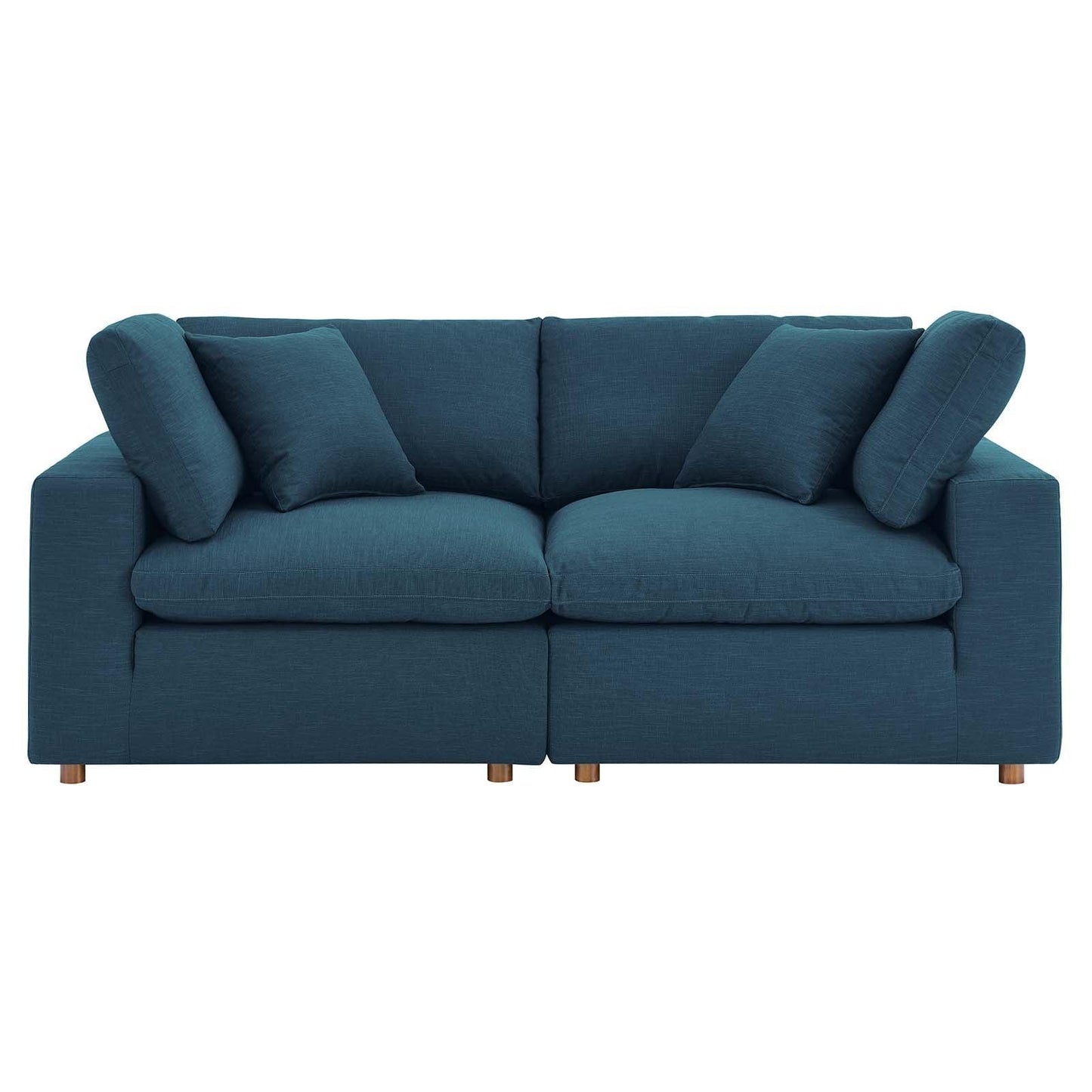 Modway Commix Down Filled Overstuffed 2 Piece Sectional Sofa Set FredCo