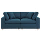 Modway Commix Down Filled Overstuffed 2 Piece Sectional Sofa Set FredCo