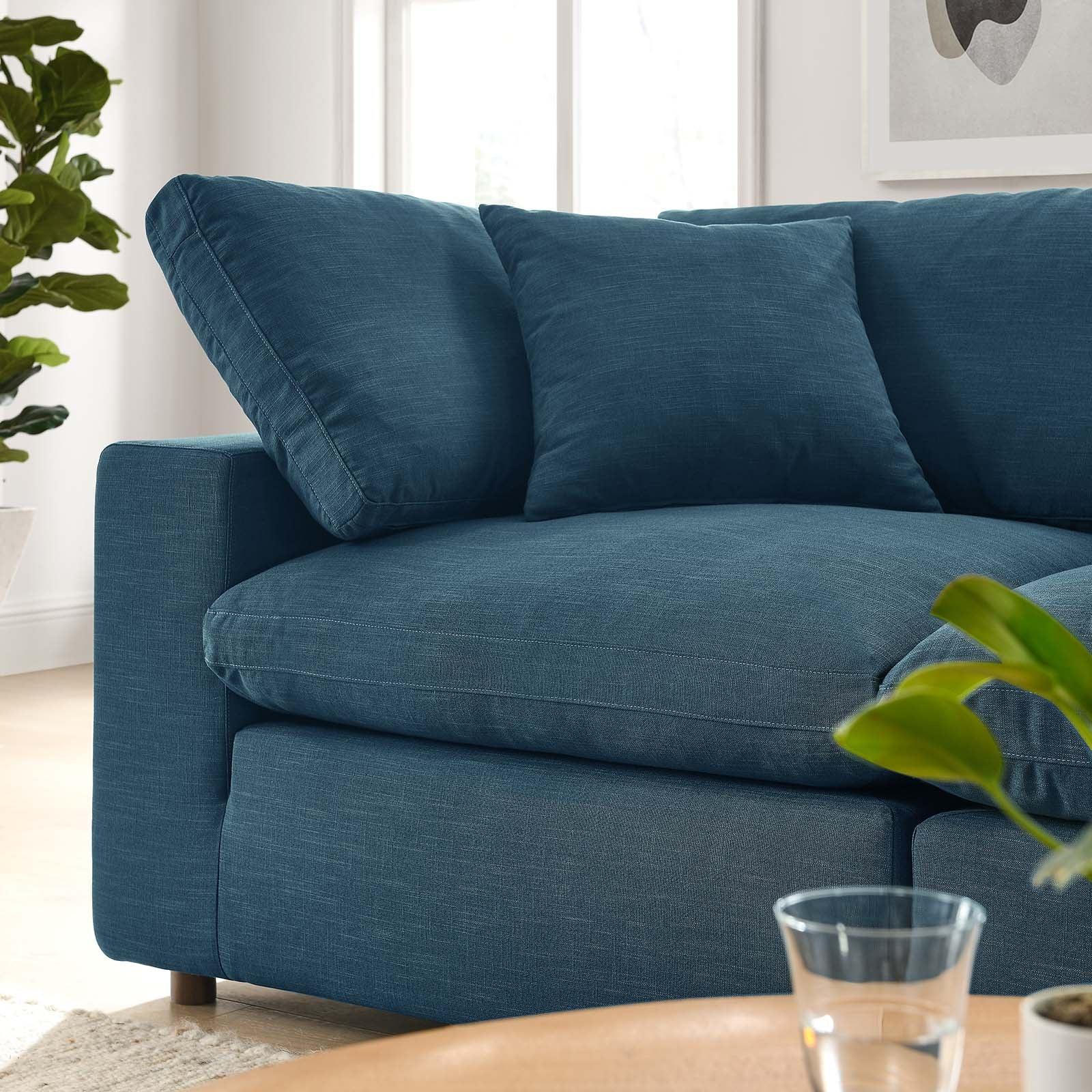 Modway Commix Down Filled Overstuffed 2 Piece Sectional Sofa Set FredCo