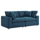 Modway Commix Down Filled Overstuffed 2 Piece Sectional Sofa Set FredCo