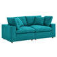 Modway Commix Down Filled Overstuffed 2 Piece Sectional Sofa Set FredCo