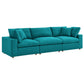 Modway Commix Down Filled Overstuffed 3 Piece Sectional Sofa Set FredCo