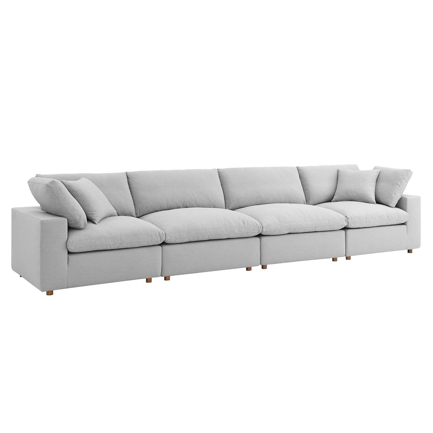 Modway Commix Down Filled Overstuffed 4 Piece Sectional Sofa Set, EEI-3357 FredCo