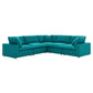 Modway Commix Down Filled Overstuffed 5 Piece 5-Piece Sectional Sofa FredCo