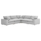 Modway Commix Down Filled Overstuffed 5 Piece 5-Piece Sectional Sofa FredCo