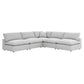 Modway Commix Down Filled Overstuffed 5-Piece Armless Sectional Sofa FredCo