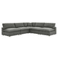 Modway Commix Down Filled Overstuffed 5-Piece Armless Sectional Sofa FredCo