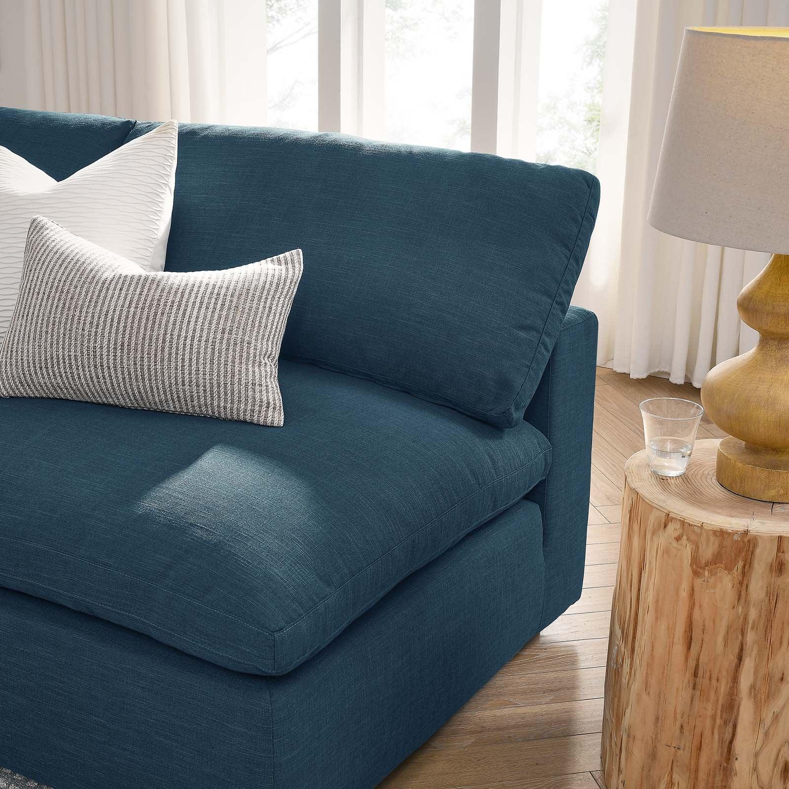 Modway Commix Down Filled Overstuffed 5-Piece Armless Sectional Sofa FredCo