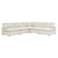 Modway Commix Down Filled Overstuffed 5-Piece Armless Sectional Sofa FredCo