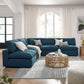 Modway Commix Down Filled Overstuffed 5-Piece Armless Sectional Sofa FredCo
