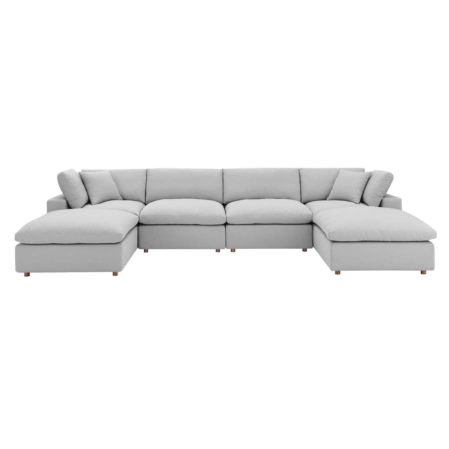 Modway Commix Down Filled Overstuffed 6-Piece Sectional Sofa FredCo