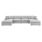 Modway Commix Down Filled Overstuffed 6-Piece Sectional Sofa FredCo