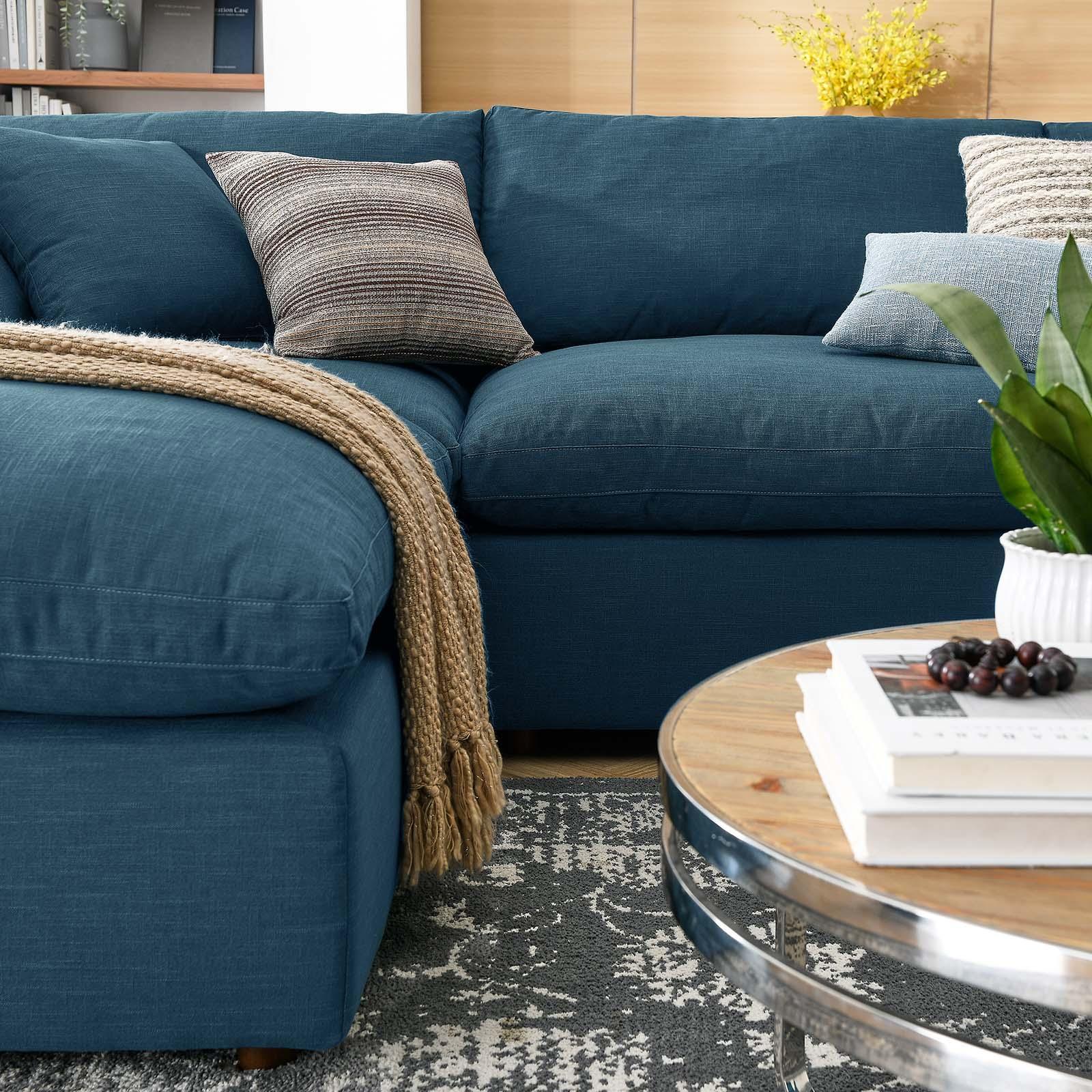 Modway Commix Down Filled Overstuffed 6-Piece Sectional Sofa FredCo