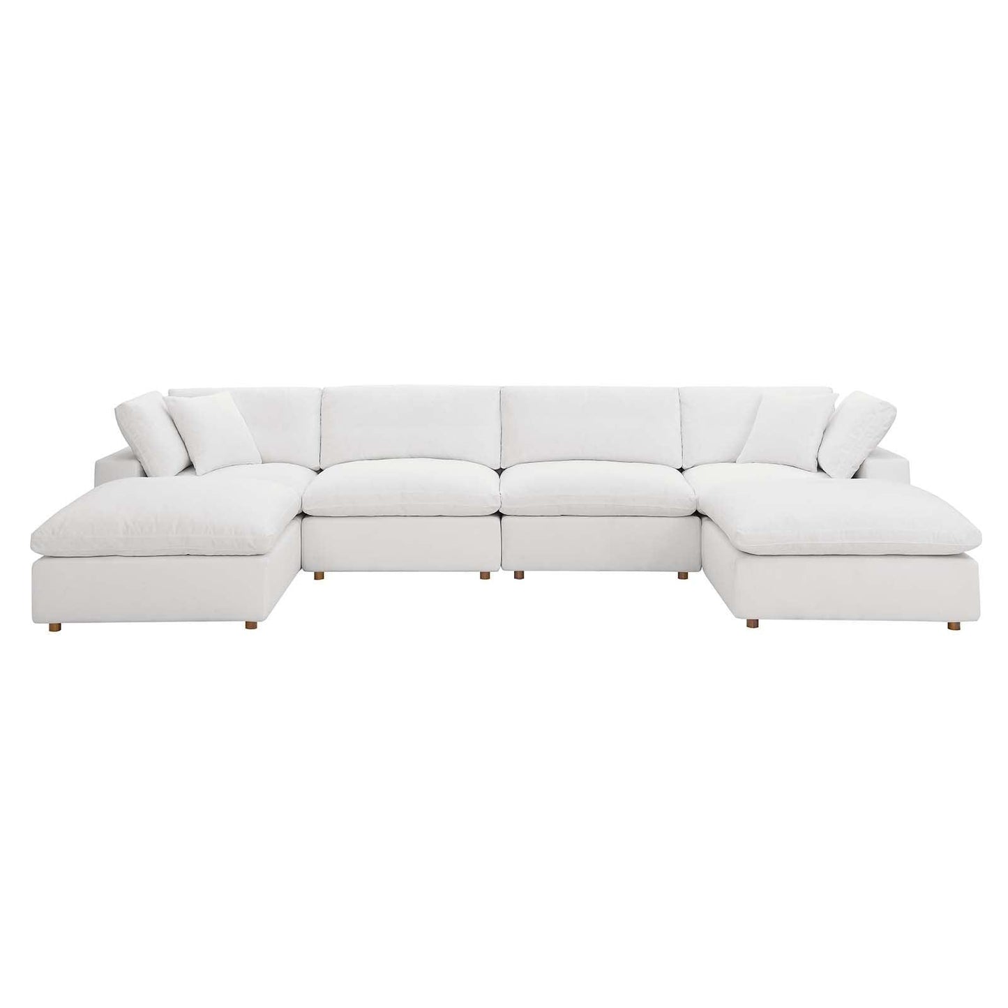 Modway Commix Down Filled Overstuffed 6-Piece Sectional Sofa FredCo