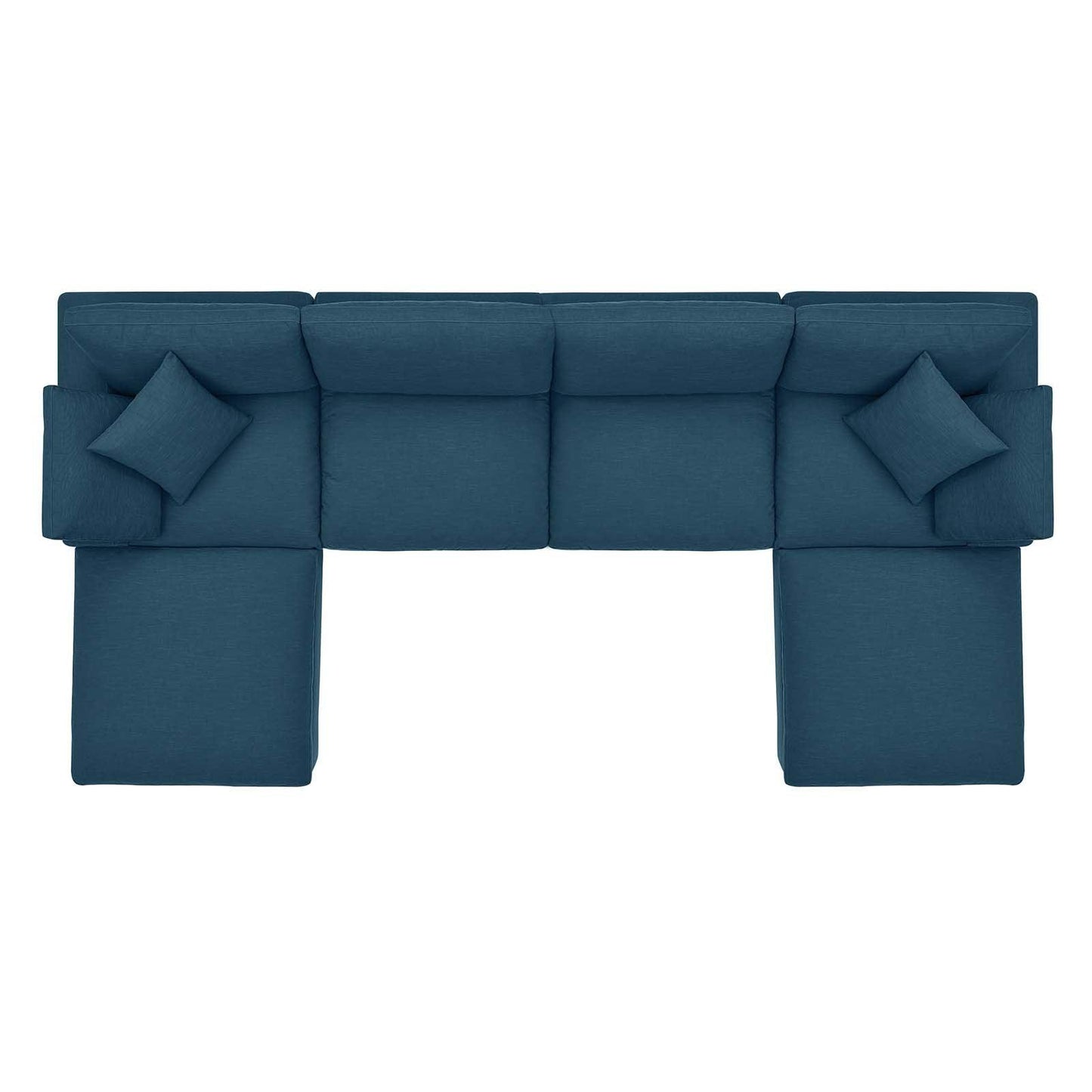 Modway Commix Down Filled Overstuffed 6-Piece Sectional Sofa FredCo