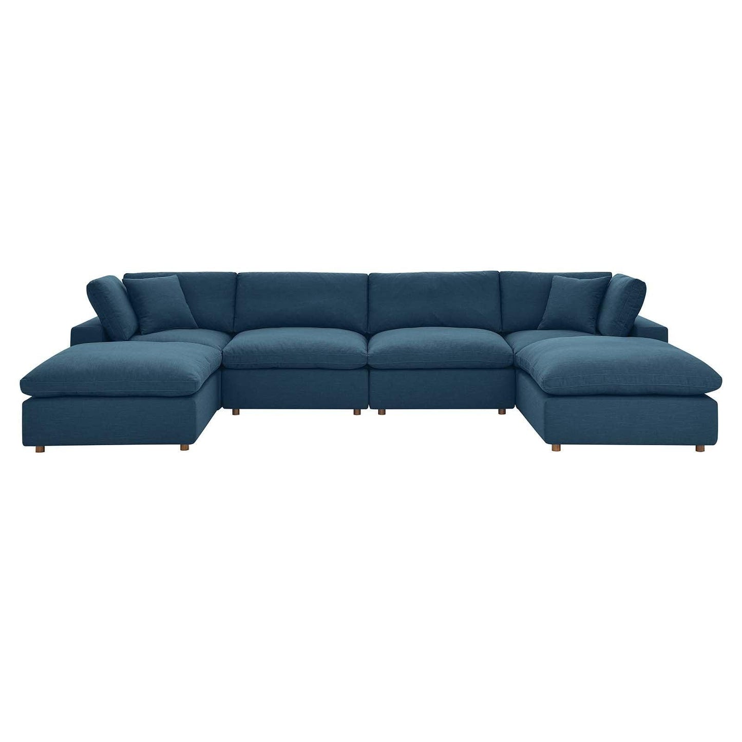 Modway Commix Down Filled Overstuffed 6-Piece Sectional Sofa FredCo