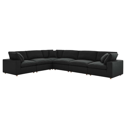 Modway Commix Down Filled Overstuffed 6 Piece Sectional Sofa Set FredCo