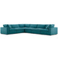 Modway Commix Down Filled Overstuffed 6 Piece Sectional Sofa Set FredCo