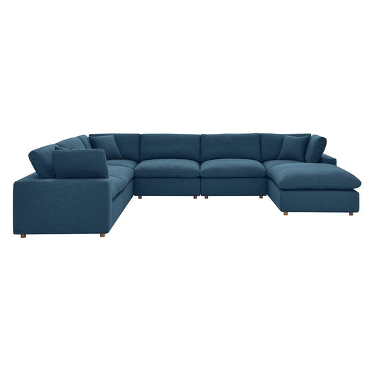 Modway Commix Down Filled Overstuffed 7-Piece Sectional Sofa FredCo