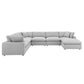 Modway Commix Down Filled Overstuffed 7-Piece Sectional Sofa FredCo
