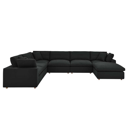 Modway Commix Down Filled Overstuffed 7-Piece Sectional Sofa FredCo