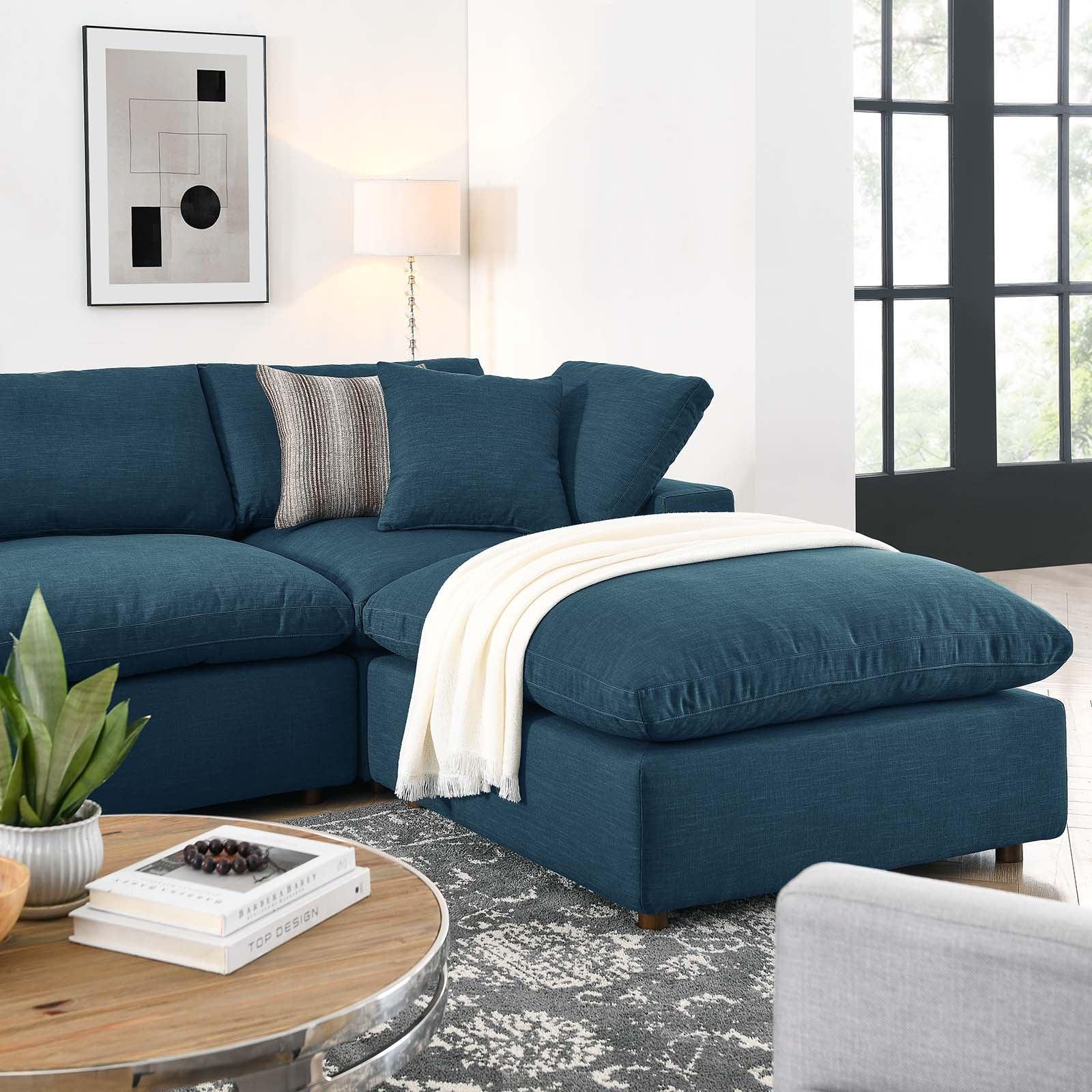 Modway Commix Down Filled Overstuffed 7-Piece Sectional Sofa FredCo