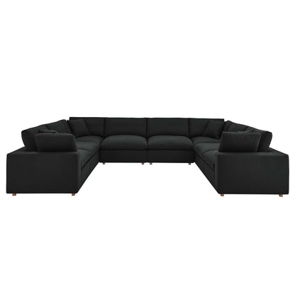 Modway Commix Down Filled Overstuffed 8-Piece Sectional Sofa FredCo