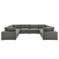 Modway Commix Down Filled Overstuffed 8-Piece Sectional Sofa FredCo