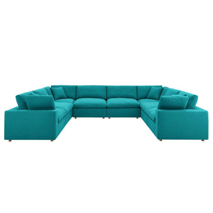 Modway Commix Down Filled Overstuffed 8-Piece Sectional Sofa FredCo