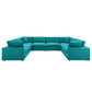 Modway Commix Down Filled Overstuffed 8-Piece Sectional Sofa FredCo