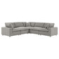 Modway Commix Down Filled Overstuffed Boucle 5-Piece Sectional Sofa FredCo