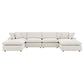 Modway Commix Down Filled Overstuffed Boucle 6-Piece Sectional Sofa FredCo