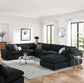 Modway Commix Down Filled Overstuffed Boucle 7-Piece Sectional Sofa FredCo