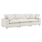 Modway Commix Down Filled Overstuffed Boucle Fabric 3-Seater Sofa FredCo