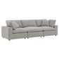 Modway Commix Down Filled Overstuffed Boucle Fabric 3-Seater Sofa FredCo