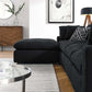 Modway Commix Down Filled Overstuffed Boucle Fabric 5-Piece Sectional Sofa FredCo