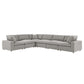 Modway Commix Down Filled Overstuffed Boucle Fabric 6-Piece Sectional Sofa FredCo