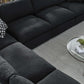 Modway Commix Down Filled Overstuffed Boucle Fabric 6-Piece Sectional Sofa FredCo