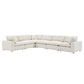 Modway Commix Down Filled Overstuffed Boucle Fabric 6-Piece Sectional Sofa FredCo