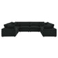 Modway Commix Down Filled Overstuffed Boucle Fabric 8-Piece Sectional Sofa FredCo