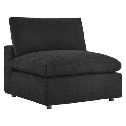 Modway Commix Down Filled Overstuffed Boucle Fabric Armless Chair FredCo