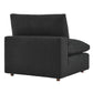 Modway Commix Down Filled Overstuffed Boucle Fabric Armless Chair FredCo