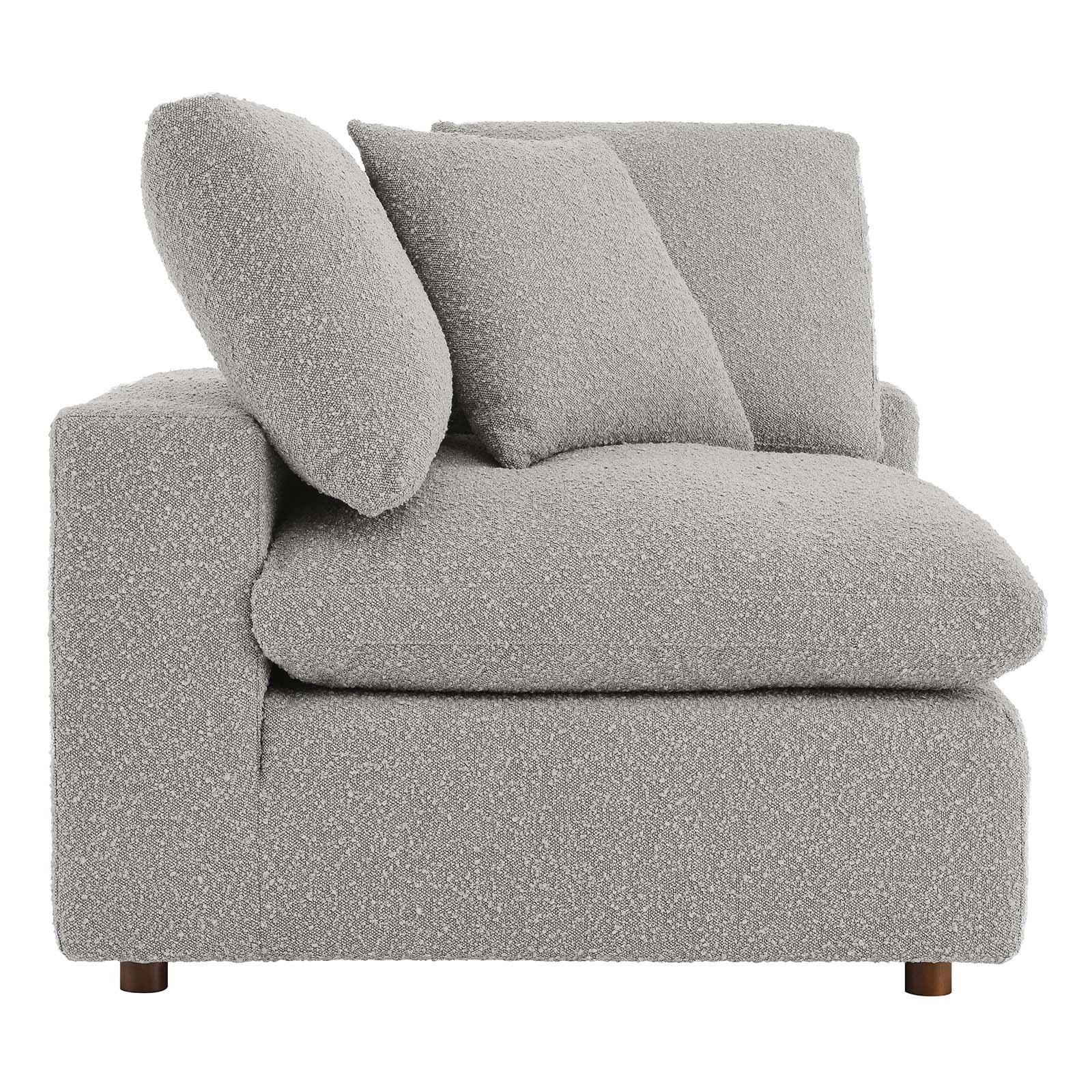 Modway Commix Down Filled Overstuffed Boucle Fabric Corner Chair FredCo