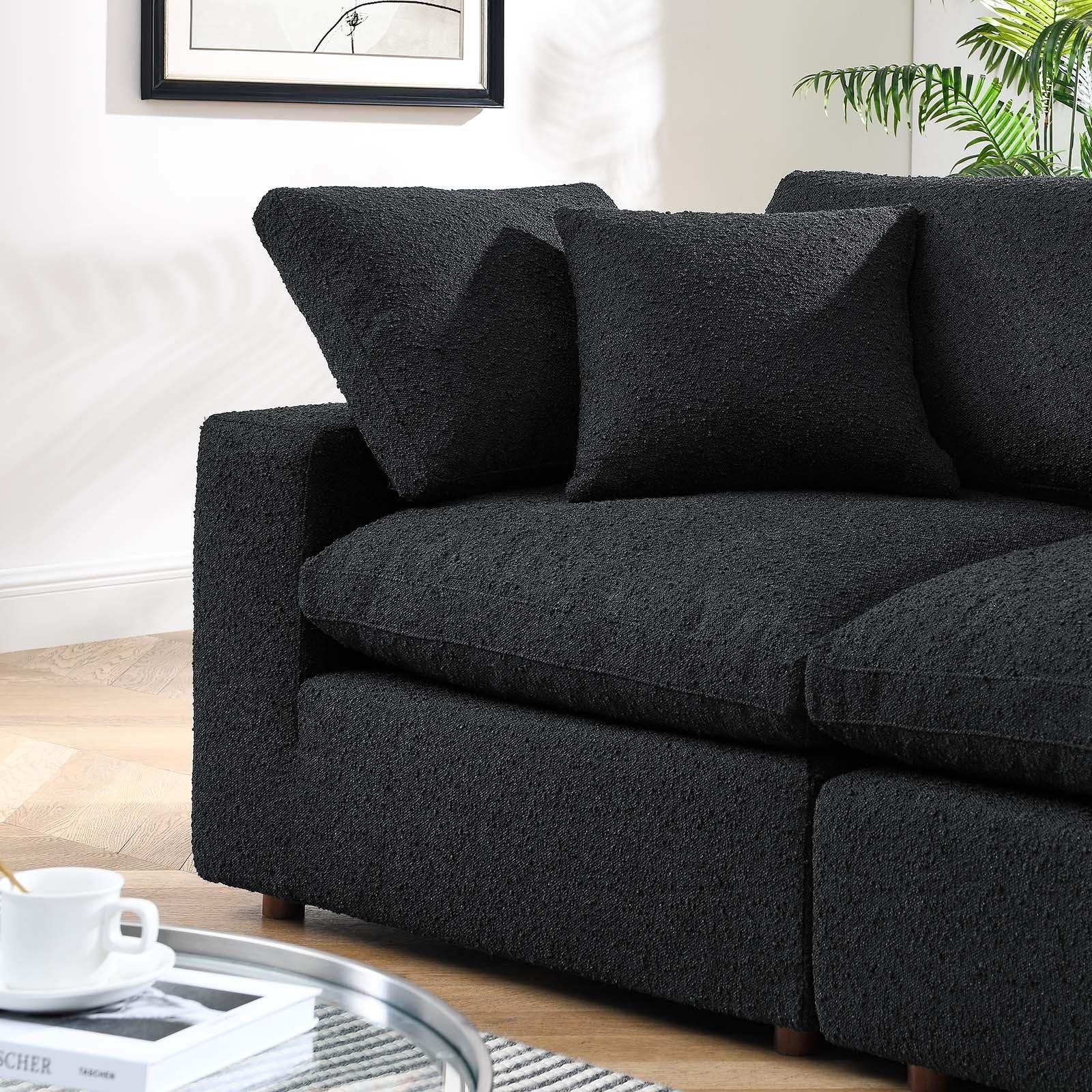 Modway Commix Down Filled Overstuffed Boucle Fabric Loveseat FredCo